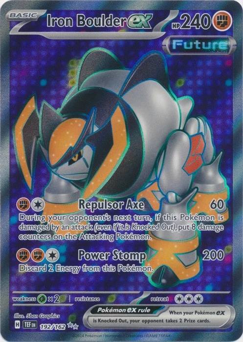 Holo Iron Boulder ex 192/162 Ultra Rare SV05: Temporal Forces - Image 1 of 1