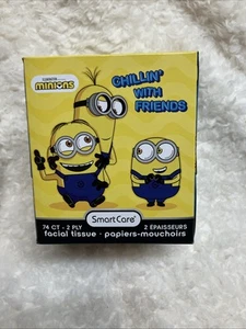 Minions Smart Care Facial Tissues 74 Ct 2-Ply Ultra Soft New - Picture 1 of 12