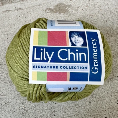 Lily Chin Gramercy Hilo Superwash Lana Merino 5627 Verde DK Tejer Crochet Foto 1 de 4