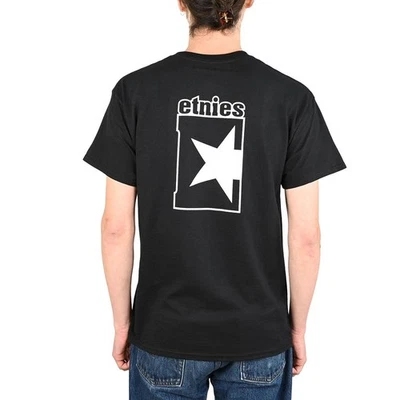 Camiseta Etnies Star S/S - Negra/Blanca - Imagen 1 de 4