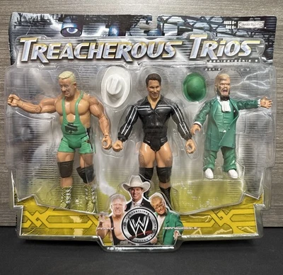 2008 Jakks Pacific WWE Treacherous Trios Finlay JBL Hornswoggle Serie 9 Figuras Foto 1 de 4
