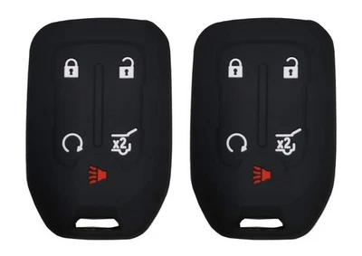 2 Pcs Smart Key Fob Cover Case Protector Fit  GMC Acadia Terrain Yukon Chevrolet Foto 1 de 4
