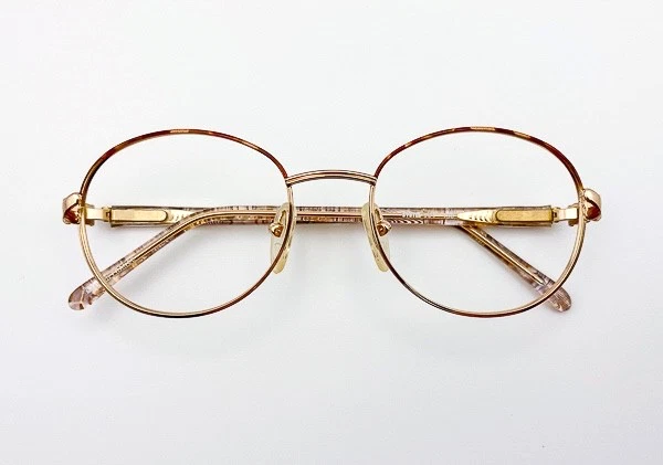 Anteojos redondos vintage años 70/80 Eyetel dorado tortuga | Templo trenzado | Francia Foto 1 de 4