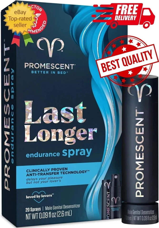 Promescent Spray Desensibilizante Retardante para Hombres 2.6ml - Clínicamente Probado, ¡¡Dura!!! Foto 1 de 4