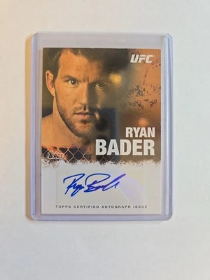 2010 Topps UFC Ryan Bader Auto Autograph Card FA-RB #2 - Image 1 of 3