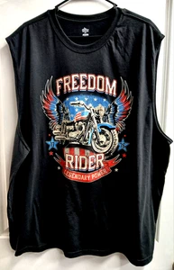 CAMISETA SIN MANGAS WAY TO CELEBRE PARA HOMBRE FREEDOM RIDER AMERICANA GRÁFICA MUSCULOSA 3XL NUEVA SIN ETIQUETAS - Imagen 1 de 4