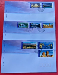 3x 2000 Grandes Estampillas Internacionales Australianas FDC Primer Día Cubiertas - Imagen 1 de 1