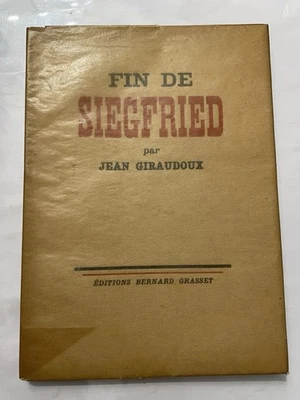 Jean Giraudoux – Fin de Siegfried – 1934 – Édition originale – Tirage de luxe - Photo 1/4