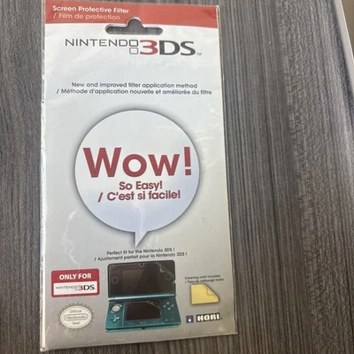 Película Protectora de Pantalla HORI para Nueva Nintendo 3DS Nueva/Sellada - Raro Vendedor de EE. UU. Foto 1 de 3