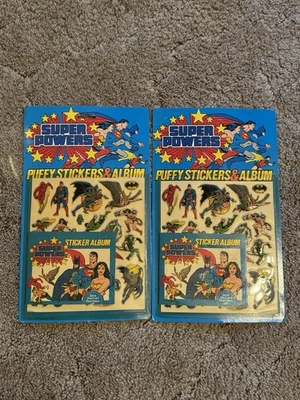 Pegatinas y álbum Super Powers Puffy 1984 de colección Superman, Wonder Woman, Batman Foto 1 de 3