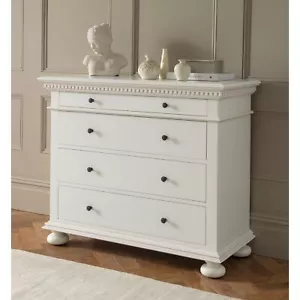 Bakersfield White Antique French Style Chest | Bedroom Drawers | Homesdirect365 - Picture 1 of 2