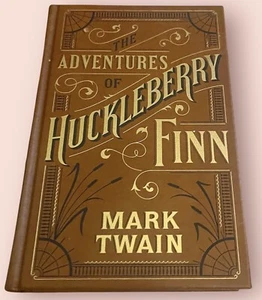 Adventures of Huckleberry Finn Mark Twain Leather Bound Barnes & Noble Edition - Picture 1 of 7
