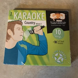 ASK-804-R Country Volumen Dos All Star Karaoke Híbrido PC CD-G Nuevo Sellado de Fábrica - Imagen 1 de 3
