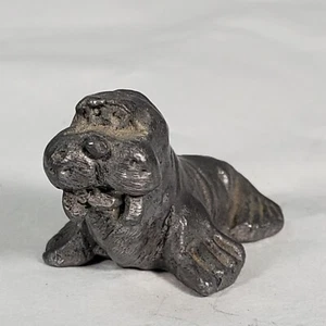 Michael Ricker Pewter Miniature Figurine Walrus Marine Ocean Animal Cartoon VTG - Picture 1 of 7