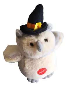 Ganz Halloween Owls Plush With Sound Toy 5 In Light Gray - Picture 1 of 3