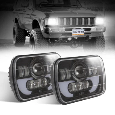 7x6" 5x7" LED Headlights Projector Hi-Lo Beam DRL for Ford Bronco II Aerostar US - Image 1 of 4