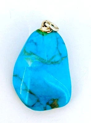 Colgante Howlita Turquesa 30ct Dije Curativo Metafísico Chakra Foto 1 de 2