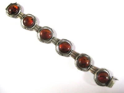 Armband Silber 925 Teka mit Bernsteinen, 43,79 g - Bild 1 von 3