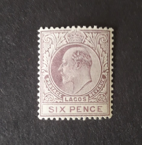 lagos 1904 6d sg49, superb u/m. cat £38. z16 Cover