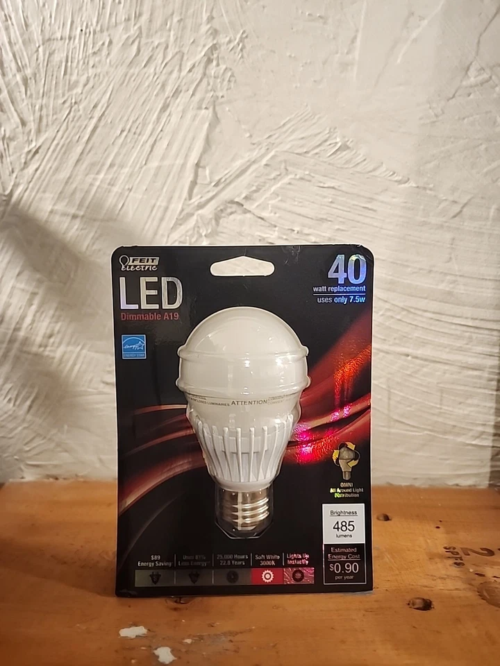 Feit Electric 40-Watt Equivalent A19 Dimmable LED Light Bulb Soft White  - Image 1 of 1