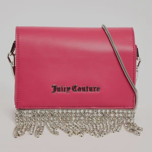 Borsa a tracolla Juicy Couture rosa Kylie Designer_bordi con diamanti.  Nuovo con etichetta - Foto 1 di 9