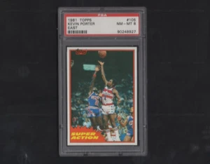 1981-82 Topps Basketball No 105 Kevin Porter PSA 8 - Picture 1 of 2