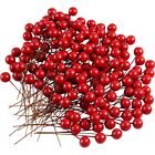 3X(200 StCk Holly Berries KNstliche Beeren fr Weihnachtskranzdekoratione3082