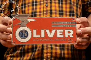 Vintage Oliver Tischsäge Maschinendetikett - Bild 1 von 5