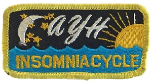 Insomnia Cycle Moon Sun A Y H Vintage Cycling Patch - Picture 1 of 2