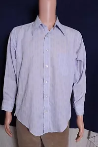 VTG '60s Norris atomic print button down long sleeve gray with burgandy shirt L - Picture 1 of 6