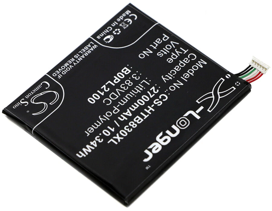 Batería para HTC Butterfly 3 LTE 35H00241-00M 2700mAh NUEVA Foto 1 de 4