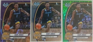 2024-25 Bowman U Kam Jones (3) 1st Card Lot. Green, Purp, Base Marquette. - Picture 1 of 2