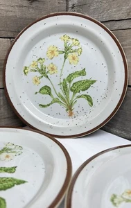 Vtg Hearthside Salad Plate Japan Buffet Ware Stoneware Floral Dinnerware 💚Set 3 - Picture 1 of 14