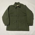 Vintage CC Filson Style 83 Wool Double Packer Mackinaw Coat Men's 48 XXL Green