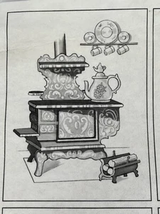 Tri-Chem unbemalte Bilder zum Bemalen 7269 4 Landöfen 8 x 6 Zoll Platten - Bild 1 von 11
