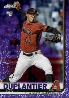 2019 Topps Chrome Purple Arizona Diamondbacks - Jon Duplantier /175 #19 - Image 1 of 2