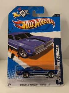 Ford 68 Mercury Cougar Green #119/247 2012 Hot Wheels KMart Exclusive Muscle Mania Ford 68 Mercury Cougar Green #119/247 2012 Hot Wheels KMart Exclusive Muscle Mania