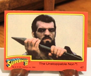 1980 Topps Superman II Movie The Unstoppable Non Card #47 - Picture 1 of 2