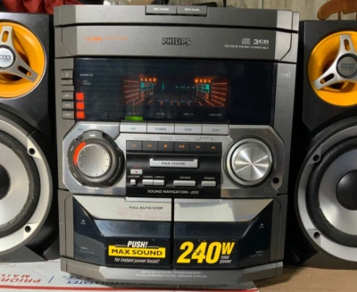 Philips Hi-Fi System FW-C399/37 CD Cassette Digital Sound Speakers *Fully Tested - Image 1 of 4