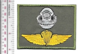 Force RECON Cuerpo de Marines de EE. UU. USMC Fuerza-RECON BUCEO Aerotransportado Insignia Acu Vel ganchos - Imagen 1 de 1