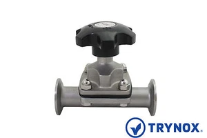 Sanitary Stainless Steel 316L 1/2'' Diaphragm Valve Shutoff Trynox - Picture 1 of 2