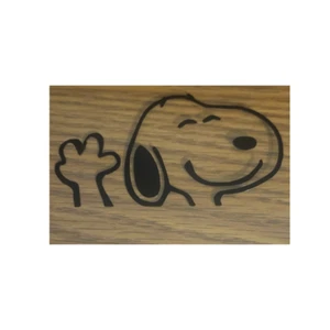 Snoopy Waving Vinyl Decal Choose Size and Color - Picture 1 of 5