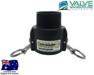 Polypropylene Camlock - Female Coupler X Male BSP - Banjo - Type B (1/2")-(3") - Picture 1 of 4