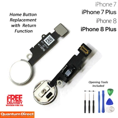 IPHONE 8/8 Più / Se 2020 Universale Pulsante Home Elastico Cavo Ricambio - - Immagine 1 di 2