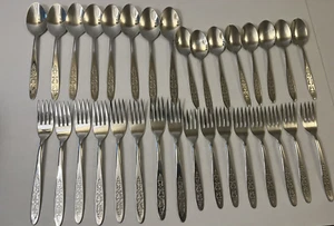Set of 32 Imperial USA MCM silverware  - Picture 1 of 20