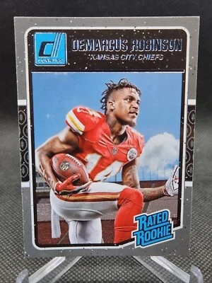 2016 Panini Donruss Demarcus Robinson Rated Rookie KC Chiefs NM Card - Image 1 of 2