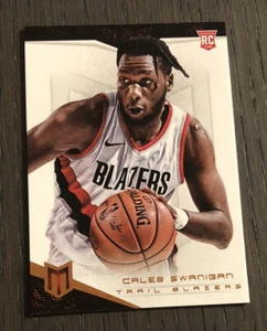 2017-18 Momentum CALEB SWANIGAN #331 RC Portland Trailblazers Rookie - Picture 1 of 1