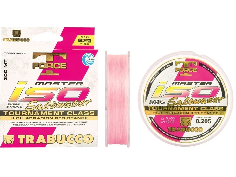 NYLON MONOFILO PESCA TRABUCCO MAX MASTER ISO SALTWATER SUPER STRONG TRAINA - Immagine 1 di 1