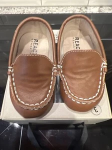 KENNETH COLE Infant Baby Loafer Dress Shoes Size 3 Brown Vegan Leather - Picture 1 of 6