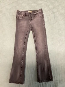 Little Girls Gray Jeans Size 7 Mudd Cowgirl Style Jeans  - Picture 1 of 6